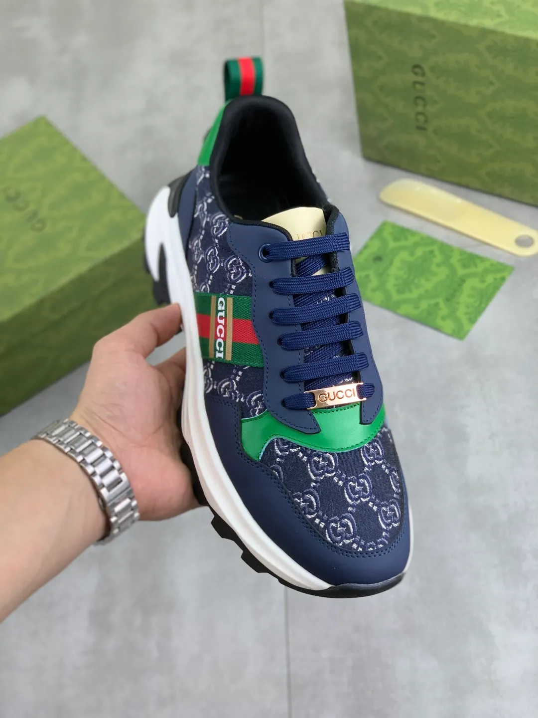 Men's shoes 💰P440💰[New model]🆘 The latest model from Gucci GUCCI official website🎁Classic casual and fashionable men's shoes👟Best model💥The version is simple and elegant, exclusive for trendy men. Unique official website latest brand elements👑Gucci original decoration, fashionable and generous, original soft calfskin fabric➕Comfortable soft first-layer pigskin lining ✅The official website specifies the wear-resistant casual outsole, the classic model is taken in kind🎬Color: 4️⃣colors available😍Number: 38-44